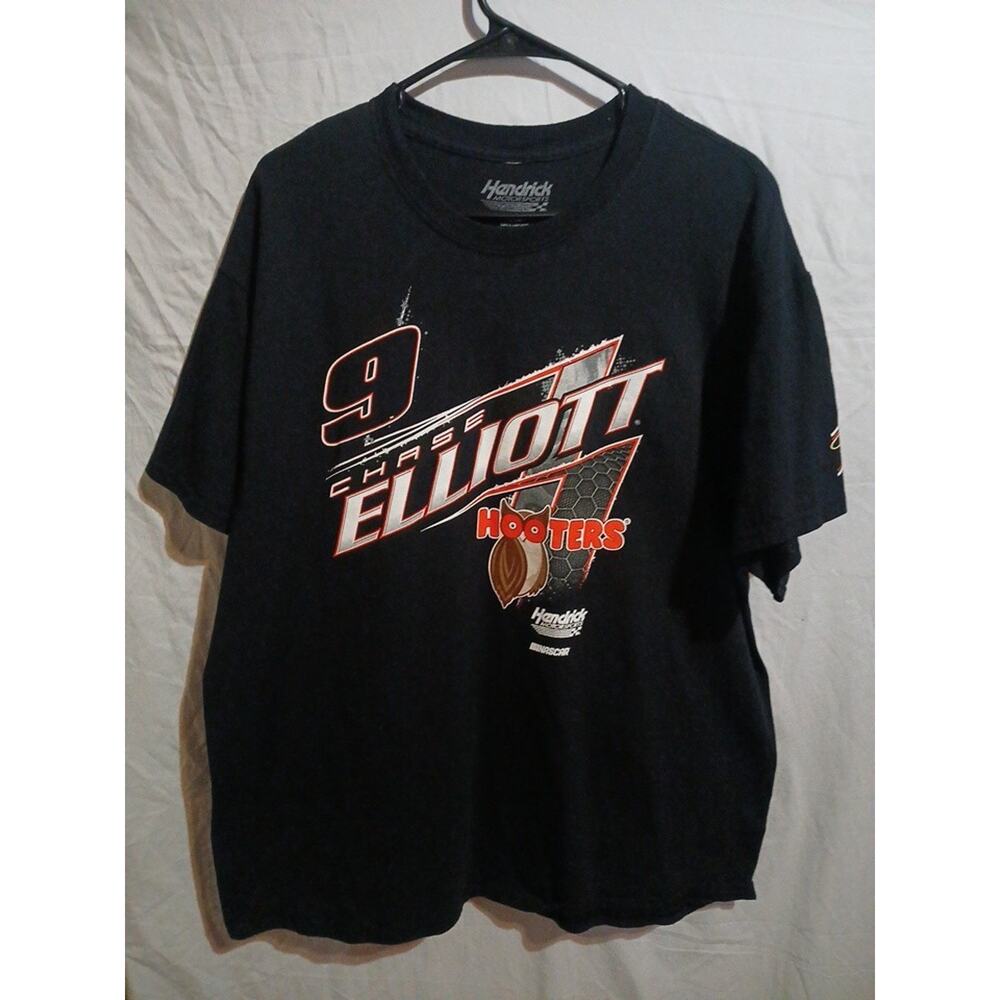 Chase Elliot Hendrick Motorsports Men's Black Graphic T-Shirt NASCAR Xl B23